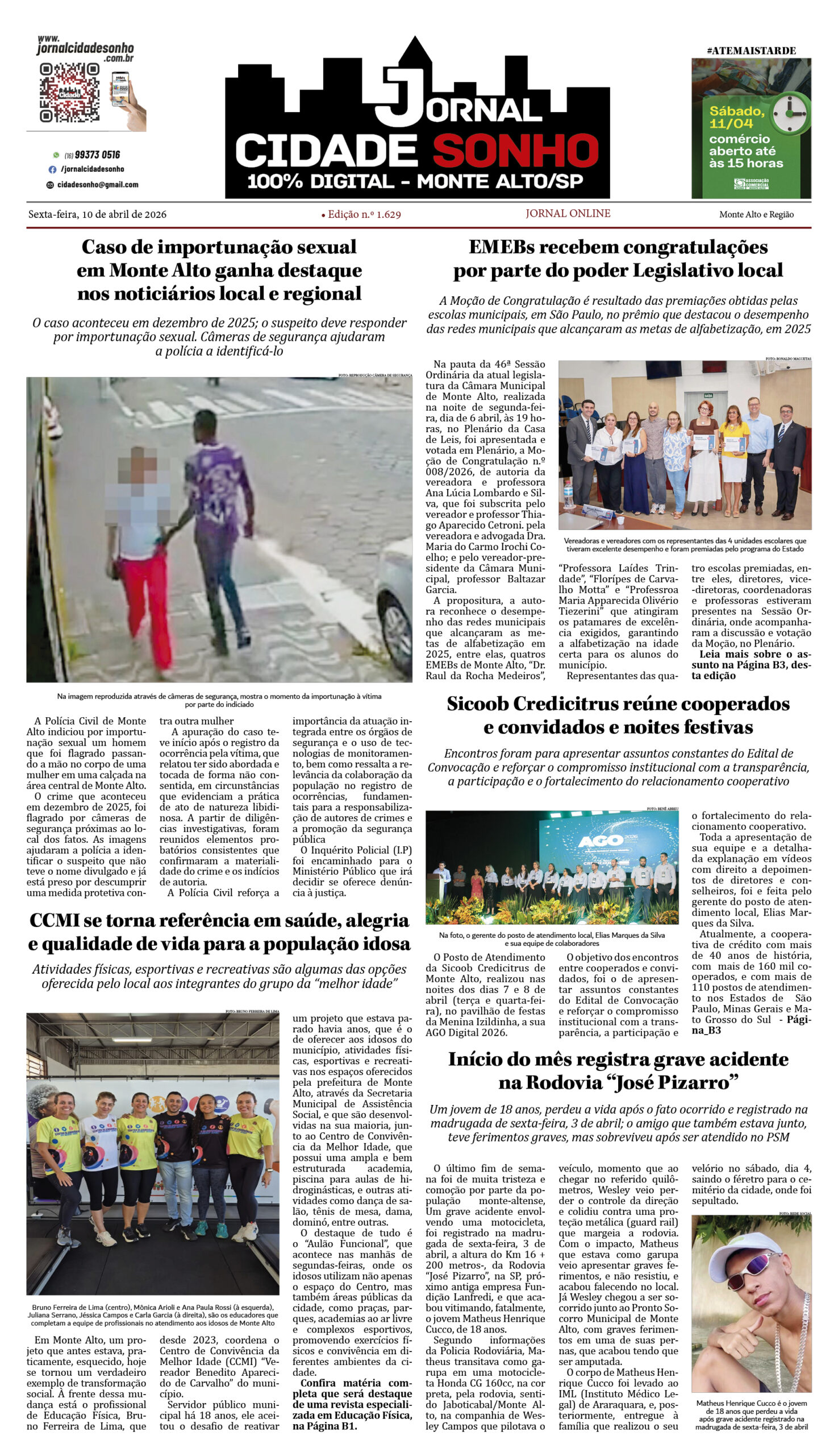 Edição nº 1.629 de 10 de abril de 2026