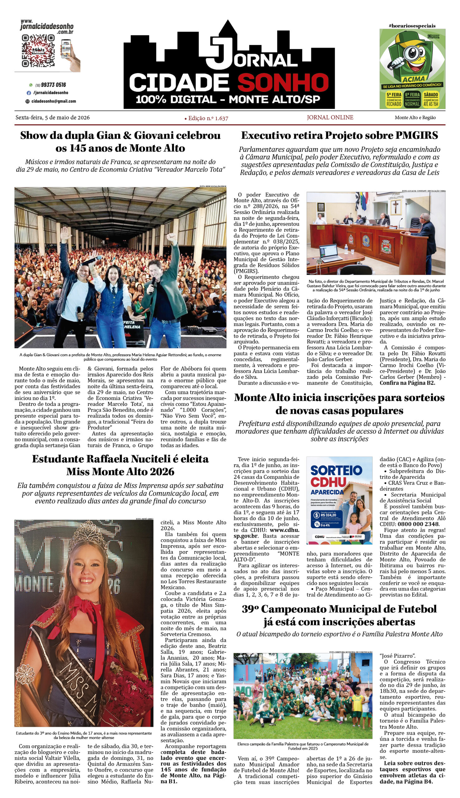 Edição nº 1.637 de 5 de junho de 2026